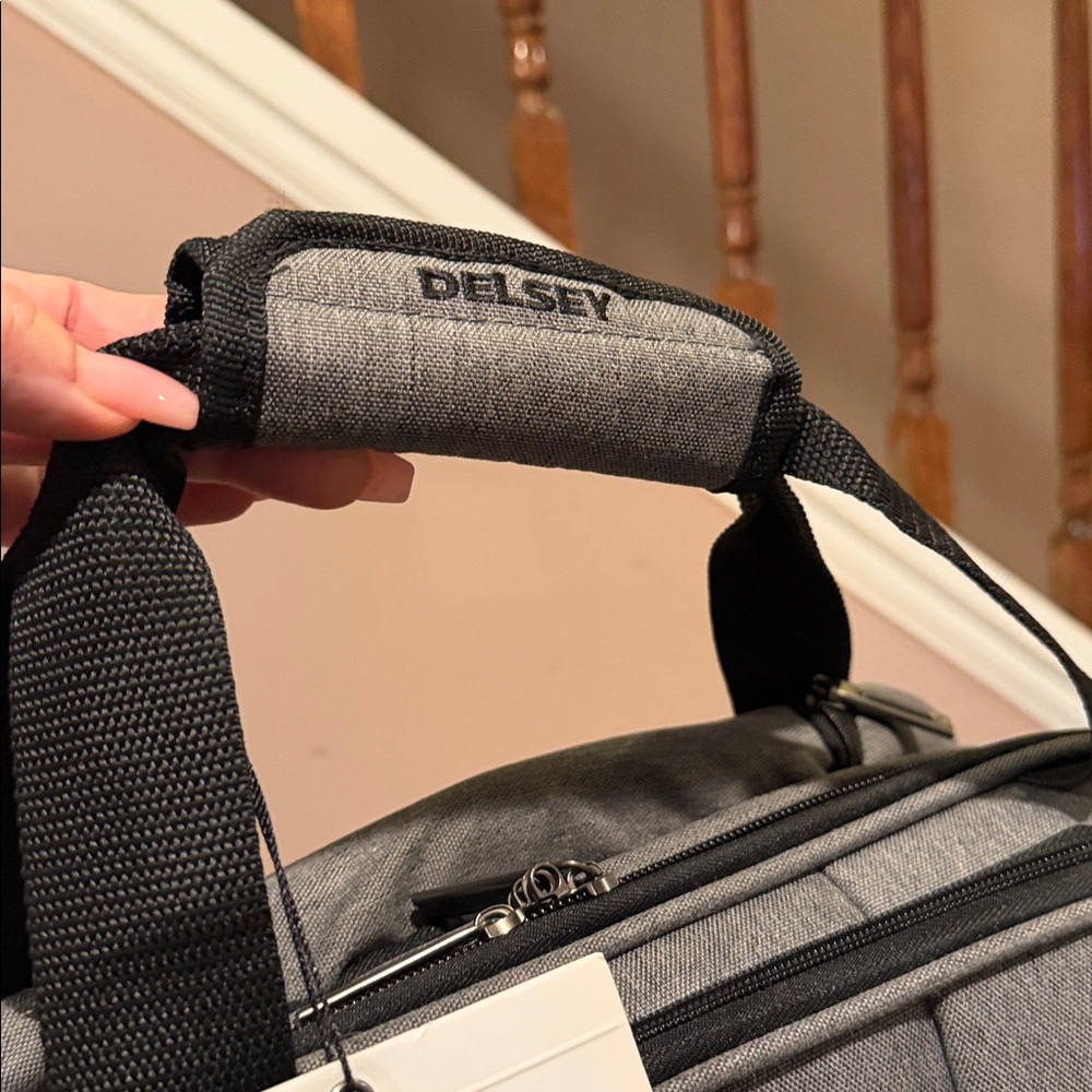 Delsey Paris Depart 2.0 Gray Under-Seat Travel Bag with Multiple Pockets, Wheels - Picture 14 of 16